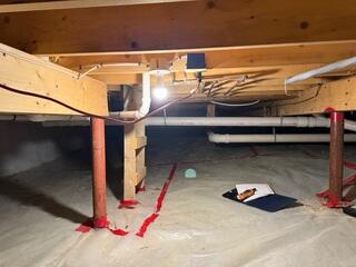Damp Crawl Space