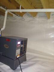 Spray Foam Insulation & SaniDry Sedona Dehumidifier