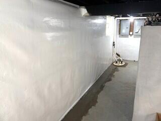 An essential component of this system is The WaterGuard Drainage System that will capture water and direct it away from the basement while preventing any flooding. The WaterGuard System is installed on the interior of the basement so that the system will not clog with mud or roots from the exterior.