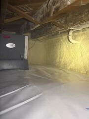 Dehumidifier in Crawl Space