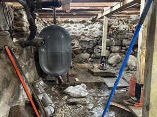 Basement Waterproofing Project in Warren, Maine