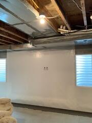 Waterproof Basement Wall System Installed in Draper
