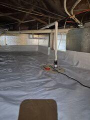 Encapsulation and Sump Pump System Installed