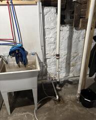 Open Basement Floor Drain