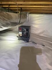 Encapsulation and Dehumidifier Installed