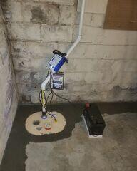 Sump Pump and Battery Backup System