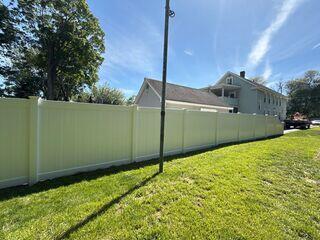White Vinyl Fence