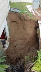 Excavation for Egress Window Installation