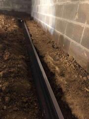 Installing the Crawl Space Drainage System