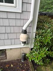 Exterior Radon Fan - Before