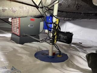 Crawl Space Encapsulation with SuperSump and SaniDry Sedona Installation