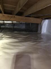 Completed Crawl Space Encapsulation System