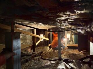SmartJack Crawl Space Installation in Dana Point, CA
