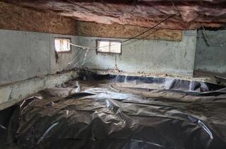 Nasty Crawl Space in Need of an Update