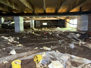 Standing water in crawlspace