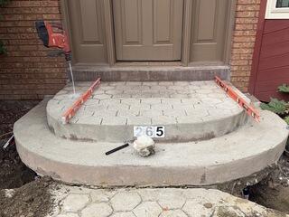 Concrete Steps Checked During Leveling