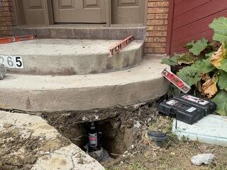 Concrete Entry Steps After Lifting and Leveling