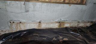 Water Markings on Foundation Wall