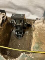 Push Piers Installed