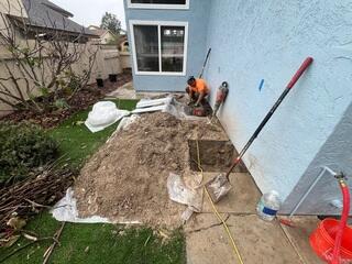 Excavation for Foundation Pier Installation