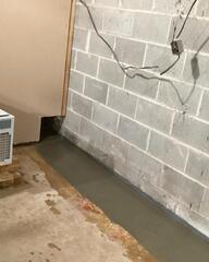 Nearly Discreet Interior Drainage System