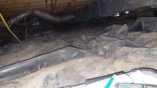 Before: Exposed Ground Leaves Crawl Space Vulnerable to Moisture