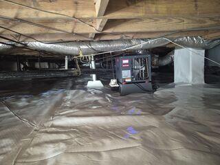 Sealing, Drying, and Supporting the Crawl Space