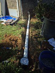 Directing Water Away with a New Drainage Line