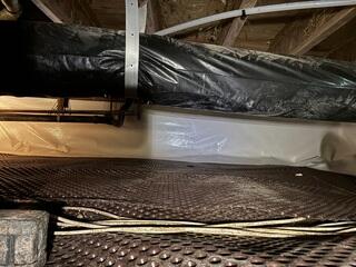 Crawl Space Drainage Prepared for Encapsulation