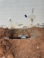 Foundation Stabilization Pier at Mesa Home