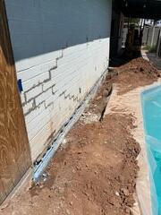 Mesa Stem Wall Repair in Progress
