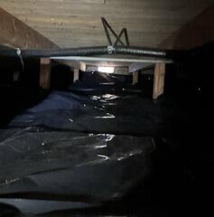 Nice, Clean, and Waterproofed Crawl Space!