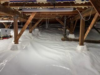 Completed Crawl Space Encapsulation in San Diego