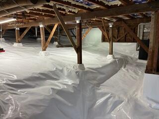 Crawl Space Moisture Barrier Installation in San Diego