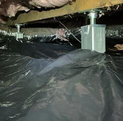 SmartJack Placement Beneath Main Subfloor Support Beam