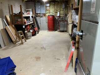 Interior Radon Piping - Before