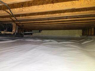 Beautifully Encapsulated Crawl Space!