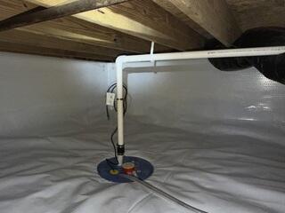 Completed Crawl Space Encapsulation and Waterproofing System