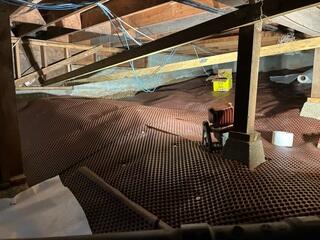 Drainage Matting Installed in Poway Crawl Space