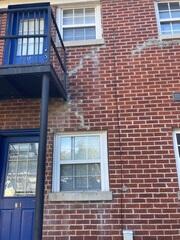 Cracks in brick