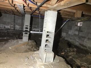 Unprotected Crawl Space Before Repairs