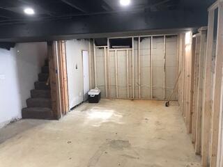 Basement Before Waterproofing and Foundation Repair