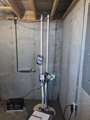 TripleSafe Sump Pump, Battery Backup, and SaniDry Sedona Installation
