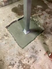 SmartJack Base Secured on Leveled Footing