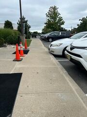 Repairing a Restaurant's Concrete Sidewalk in Brick, NJ