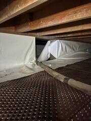 Crawl Space Drainage and Moisture Control System