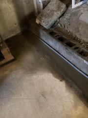 WaterGuard Concreted into Foundation Floor