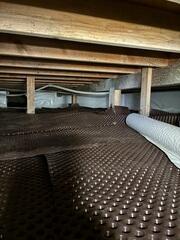 Crawl Space Drainage Mat Beneath Manhattan Beach Home