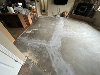 Completed Concrete Crack Stitch Repair in Flagstaff, AZ
