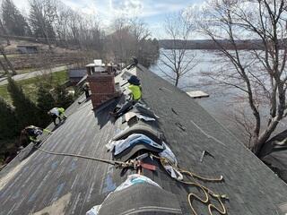 Installing Emerald Green Shingles